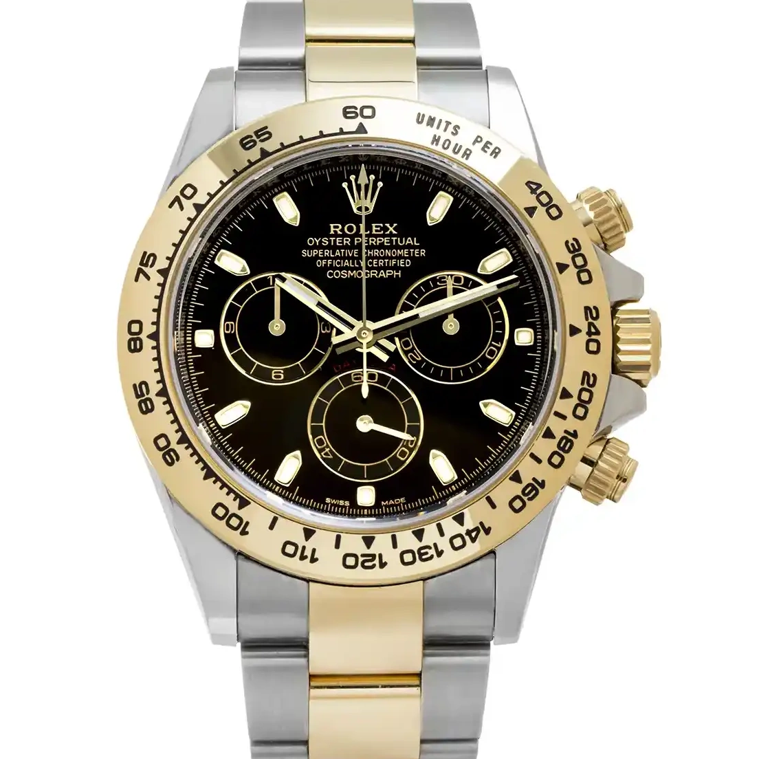 Prestigious Jewelrys Daytona Steel 116503 Stainless Gold Yellow Rolex & 0606